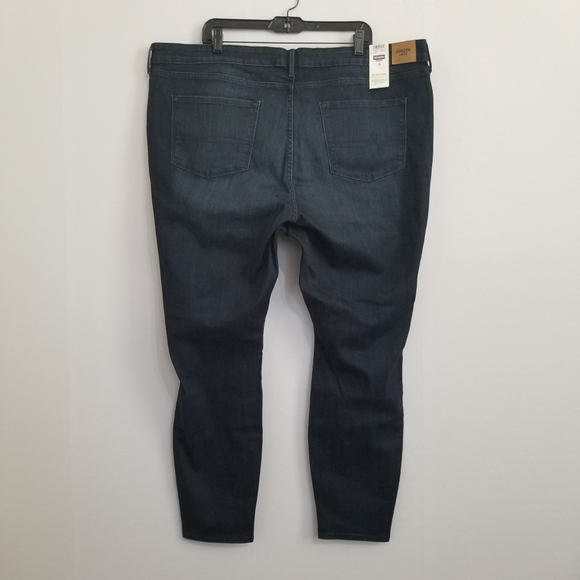 NWT Denizen Levi's Dark Wash Mid Rise Skinny Jeans Size 26 - Picture 4 of 9